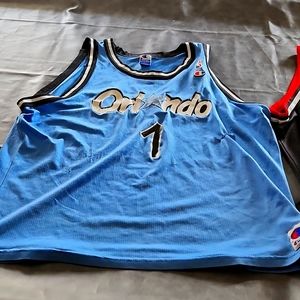 Throwback vintage Penny Hardaway Orlando Magic Champion jersey sz 52